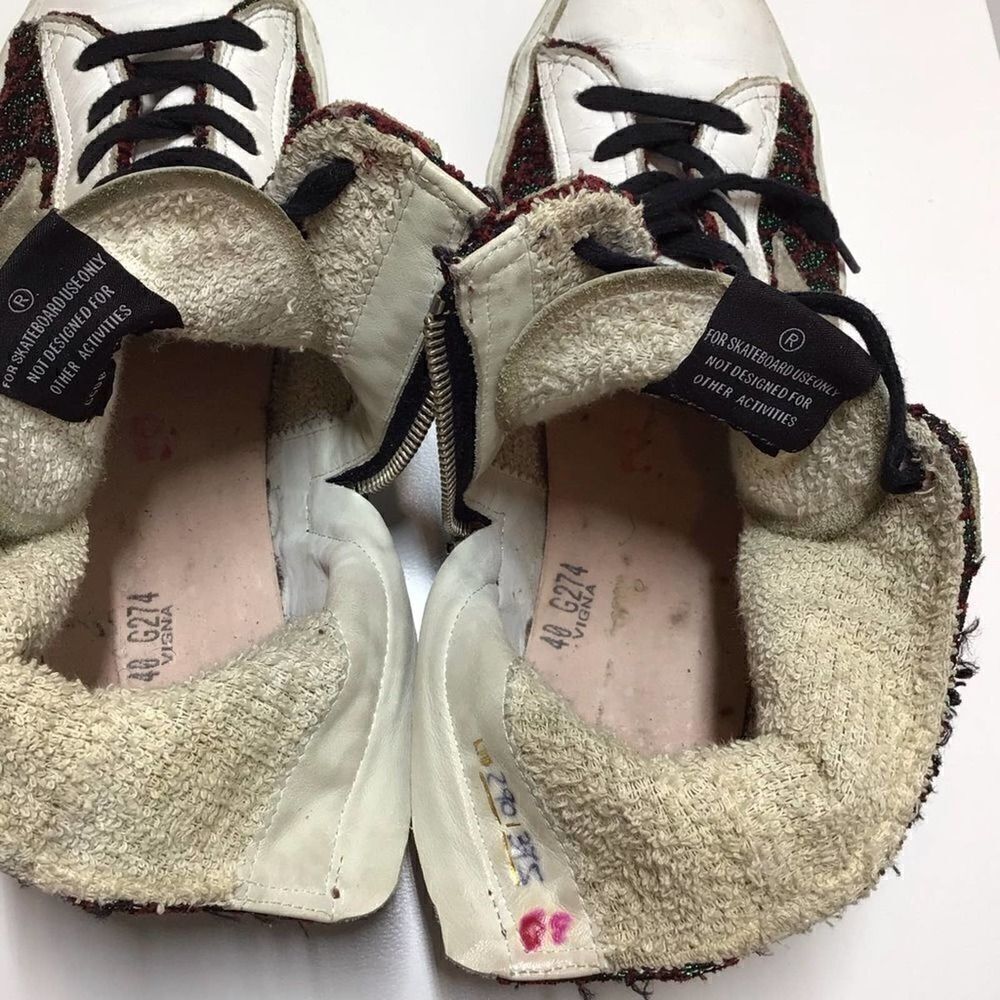 Golden Goose Francy Limited Edition High Top Sneakers Red Green EU 40‎ US 9 - Picture 11 of 17